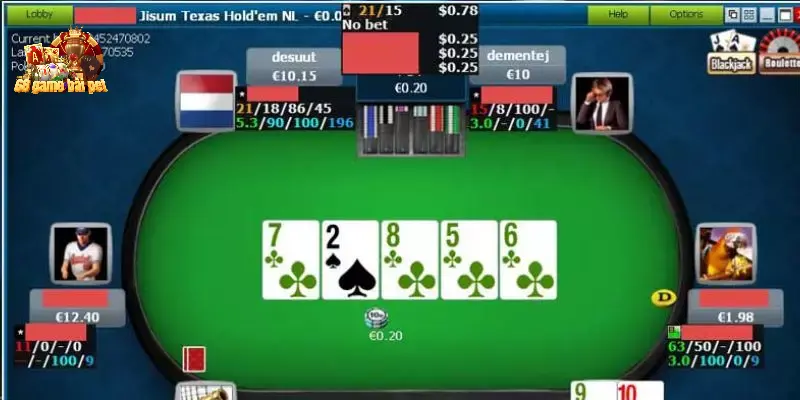 Game poker 68 game bài có tên gọi là Poker Texas Hold’em